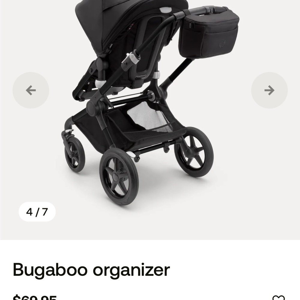 Bugaboo Black Stroller Organizer